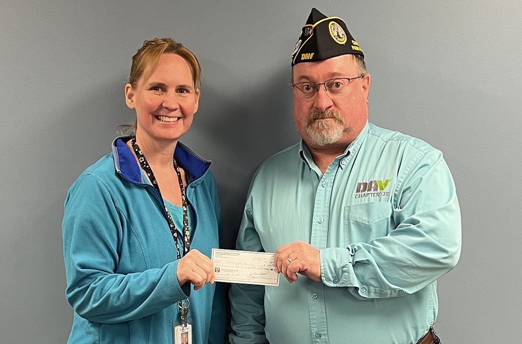CHI St. Joseph’s Health Receives Grant from local DAV Chapter 38 to Assist Veterans